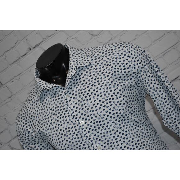 Bonobos Performance Shirt Mens Size Large Slim Fit Stretch Blue Floral - Picture 7 of 7